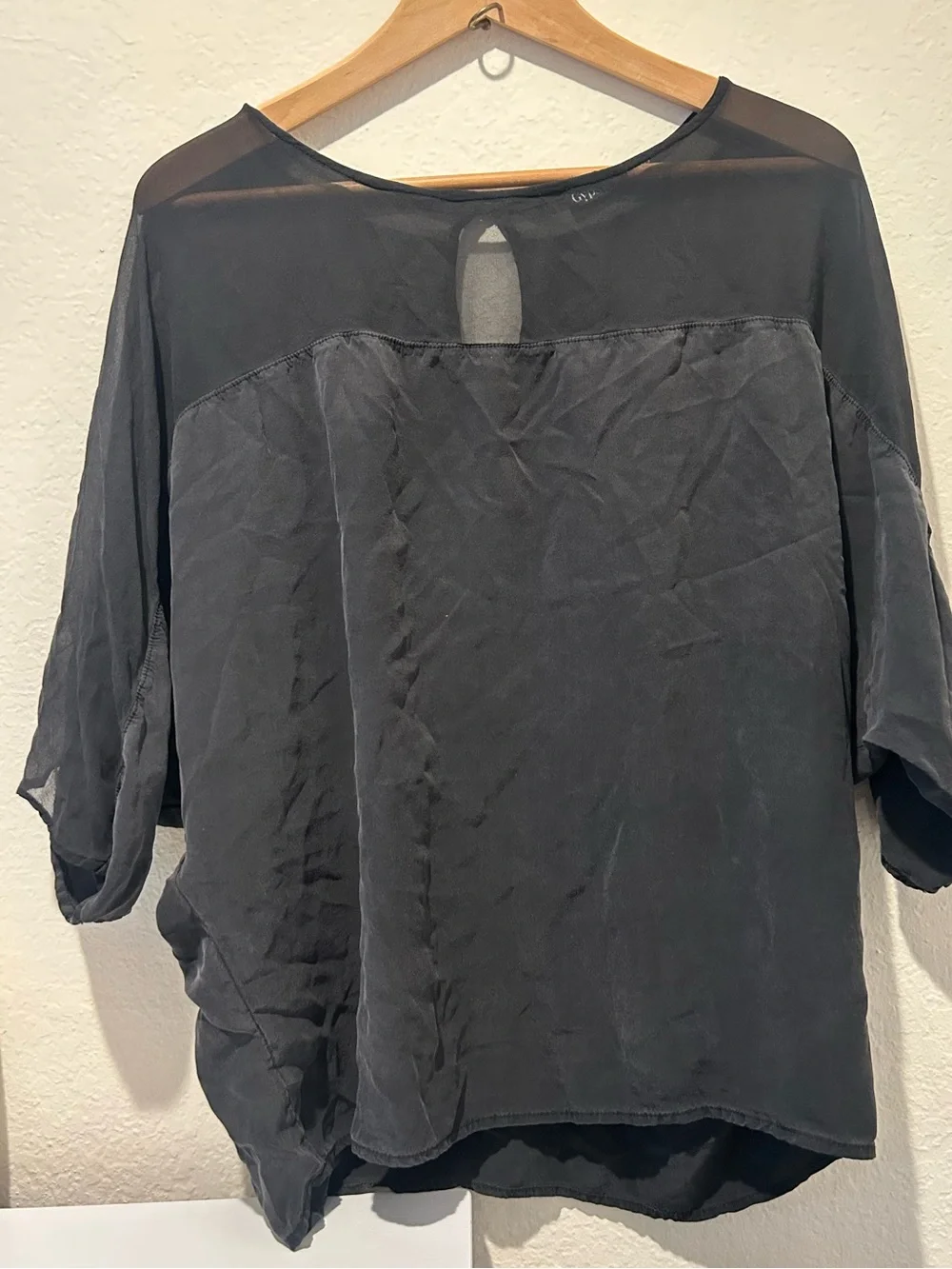 Loose Fit Black Sheer Gypsy Women's Top